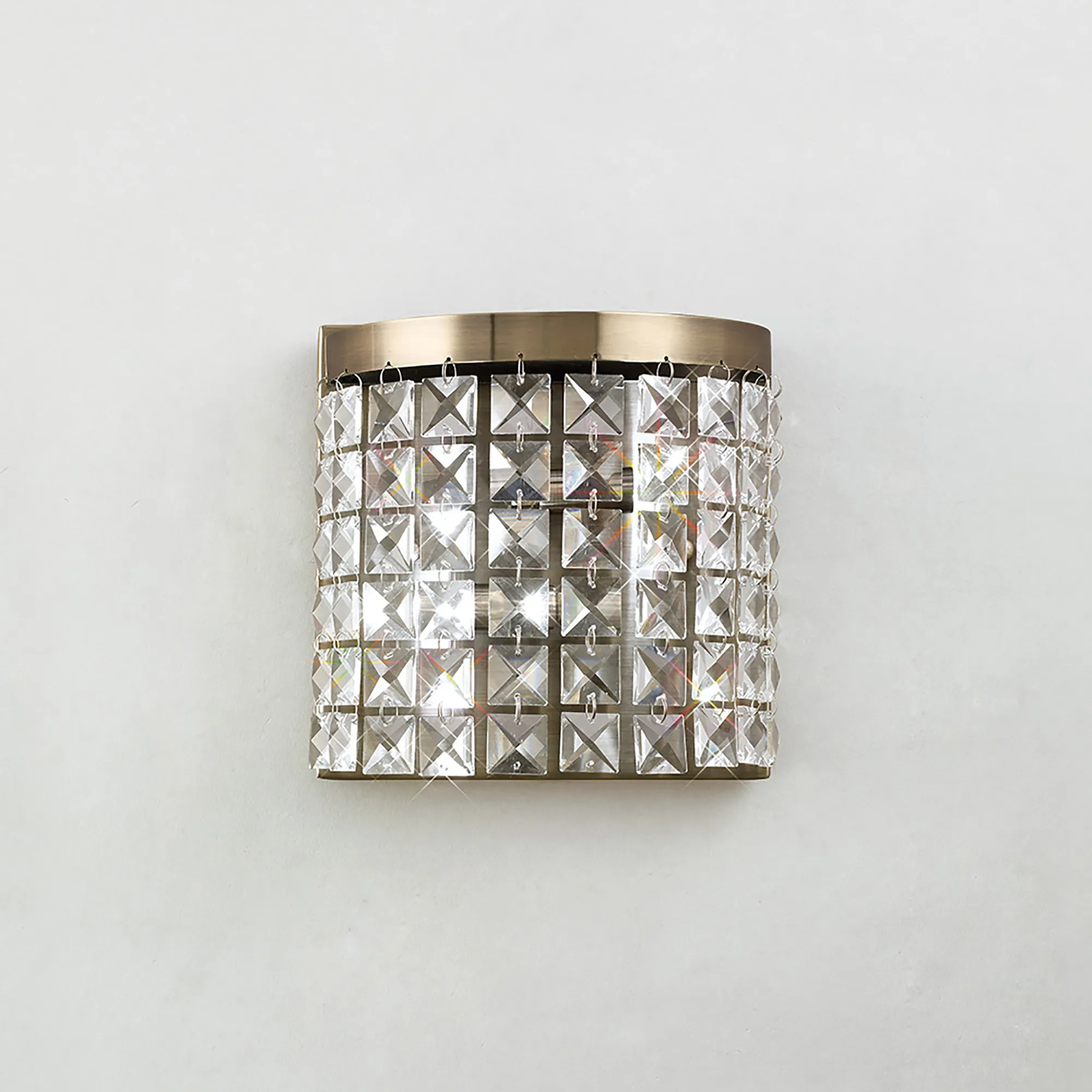 Cortina Crystal Wall Lights Diyas Flush Crystal Wall Lights